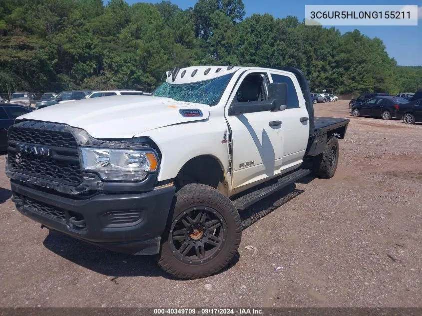 3C6UR5HL0NG155211 2022 Ram 2500 Tradesman 4X4 8' Box