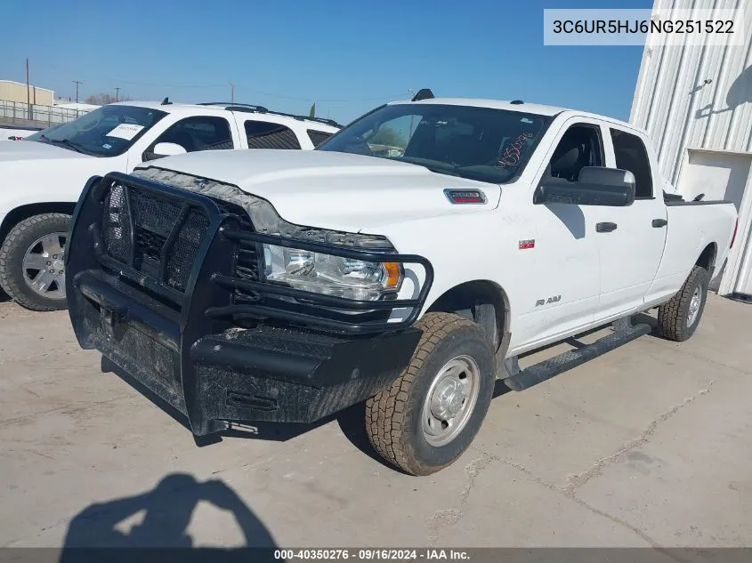 3C6UR5HJ6NG251522 2022 Ram 2500 Tradesman 4X4 8' Box