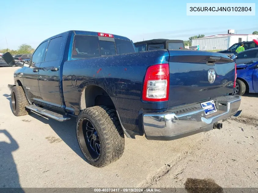 2022 Ram 2500 Tradesman 4X2 6'4 Box VIN: 3C6UR4CJ4NG102804 Lot: 40373417