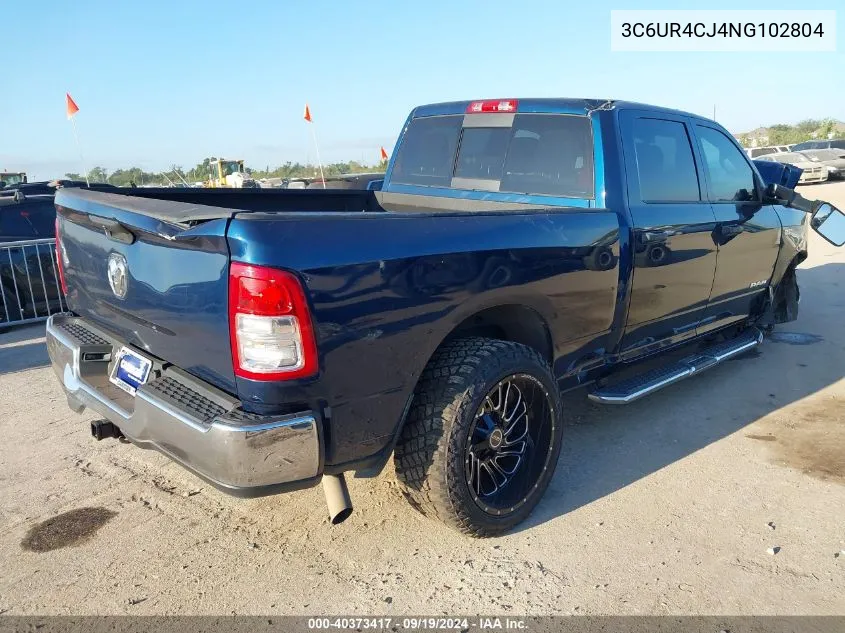 2022 Ram 2500 Tradesman 4X2 6'4 Box VIN: 3C6UR4CJ4NG102804 Lot: 40373417