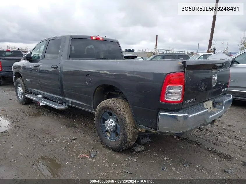 3C6UR5JL5NG248431 2022 Ram 2500 Big Horn 4X4 8' Box