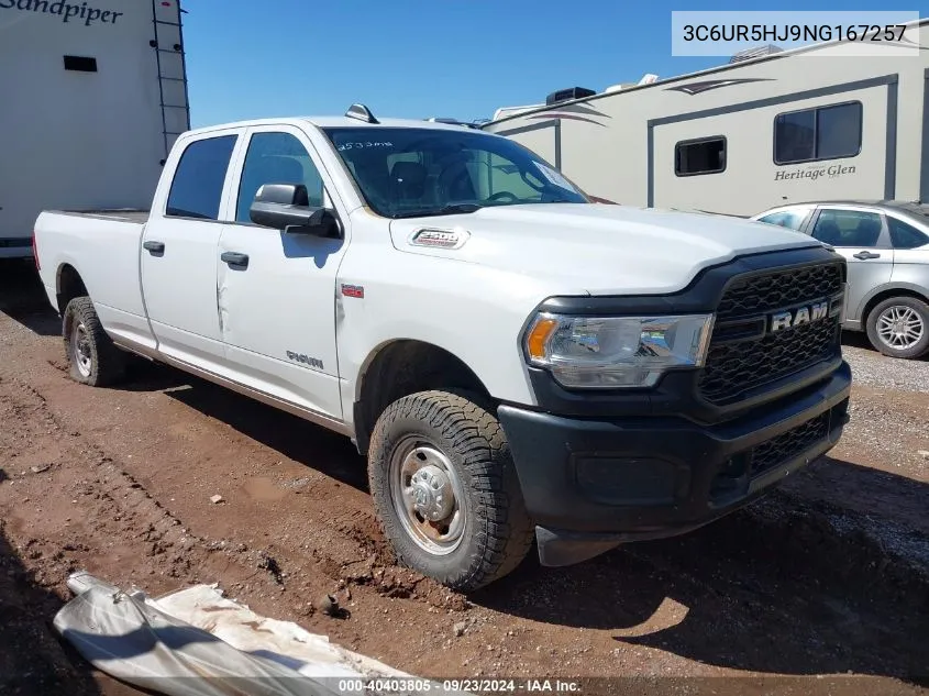 2022 Ram 2500 Tradesman VIN: 3C6UR5HJ9NG167257 Lot: 40403805