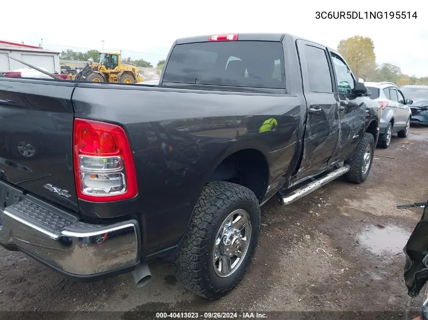 2022 Ram 2500 Big Horn 4X4 6'4 Box VIN: 3C6UR5DL1NG195514 Lot: 40413023