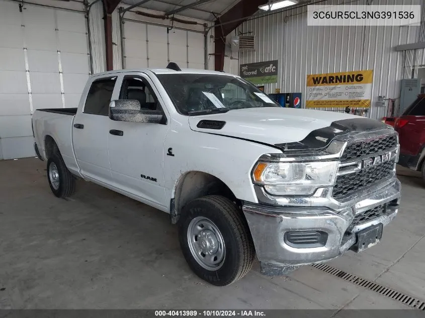 2022 Ram 2500 Tradesman 4X4 6'4 Box VIN: 3C6UR5CL3NG391536 Lot: 40413989