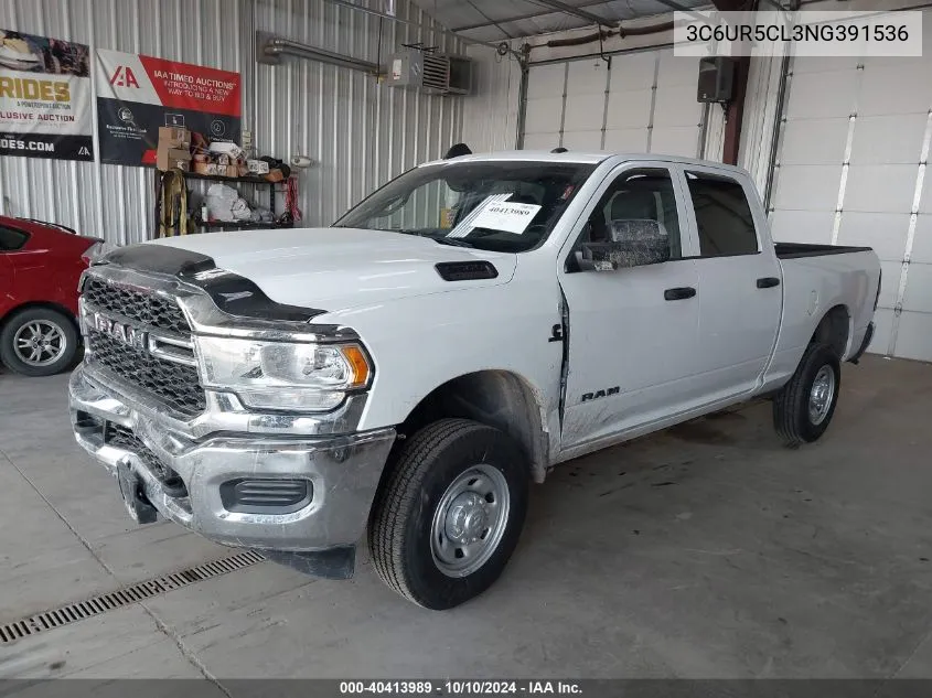 2022 Ram 2500 Tradesman 4X4 6'4 Box VIN: 3C6UR5CL3NG391536 Lot: 40413989