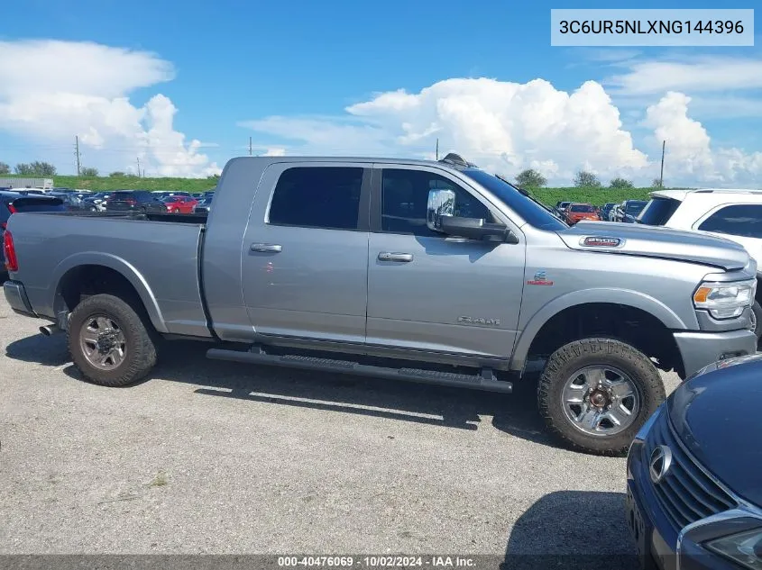 2022 Ram 2500 Laramie 4X4 6'4 Box VIN: 3C6UR5NLXNG144396 Lot: 40476069