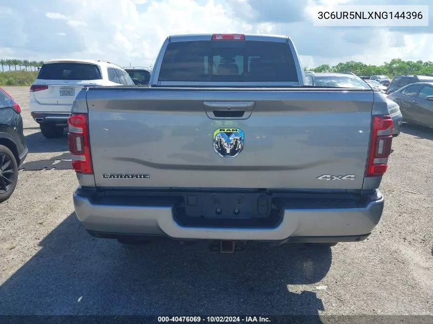 2022 Ram 2500 Laramie 4X4 6'4 Box VIN: 3C6UR5NLXNG144396 Lot: 40476069