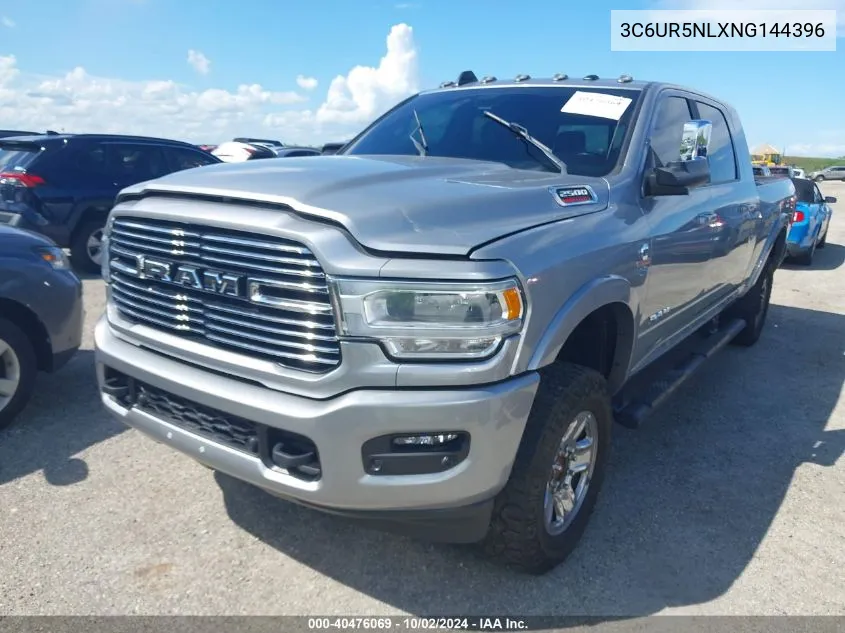 2022 Ram 2500 Laramie 4X4 6'4 Box VIN: 3C6UR5NLXNG144396 Lot: 40476069