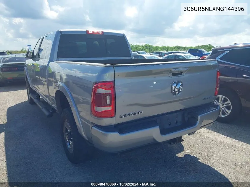 2022 Ram 2500 Laramie 4X4 6'4 Box VIN: 3C6UR5NLXNG144396 Lot: 40476069