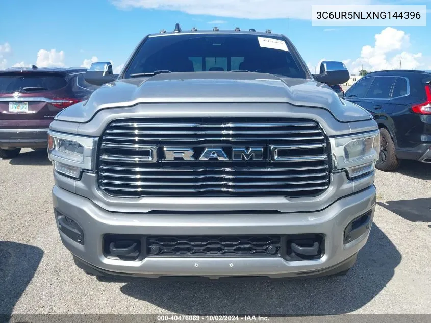 2022 Ram 2500 Laramie 4X4 6'4 Box VIN: 3C6UR5NLXNG144396 Lot: 40476069