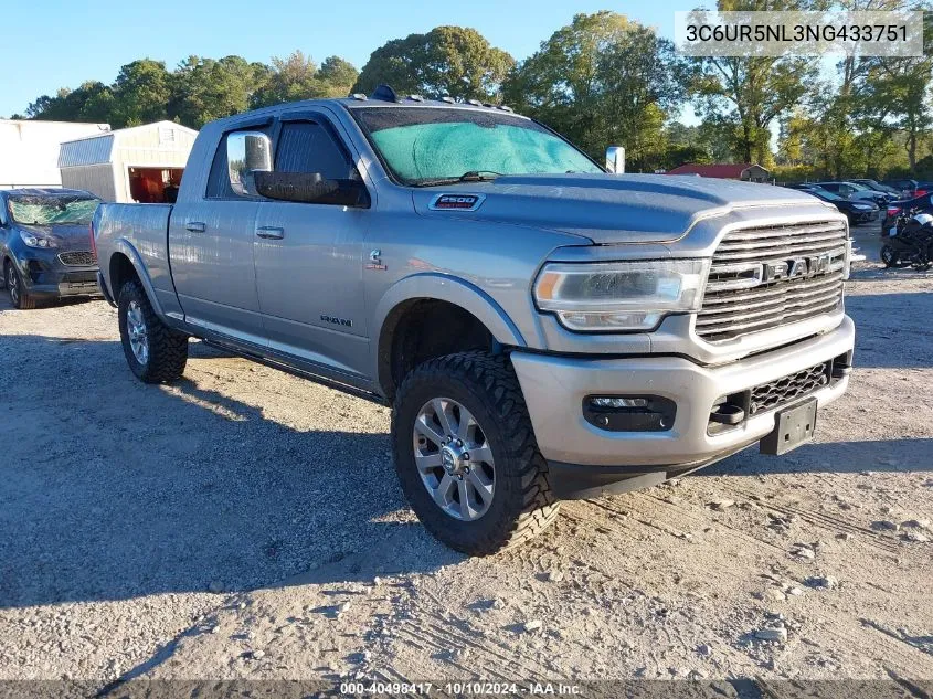 2022 Ram 2500 Laramie 4X4 6'4 Box VIN: 3C6UR5NL3NG433751 Lot: 40498417