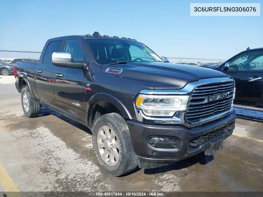 2022 Ram 2500 Laramie 4X4 6'4 Box VIN: 3C6UR5FL5NG306076 Lot: 40517684