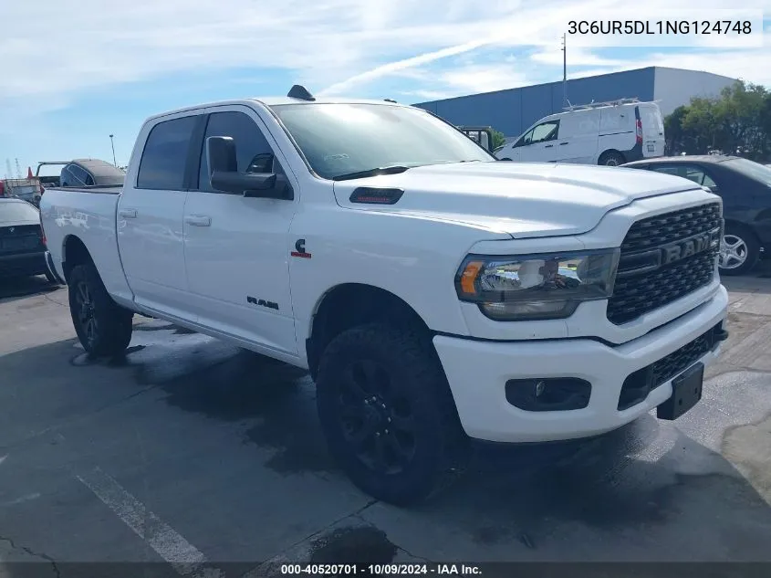 2022 Ram 2500 Big Horn 4X4 6'4 Box VIN: 3C6UR5DL1NG124748 Lot: 40520701