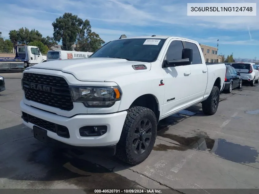 2022 Ram 2500 Big Horn 4X4 6'4 Box VIN: 3C6UR5DL1NG124748 Lot: 40520701