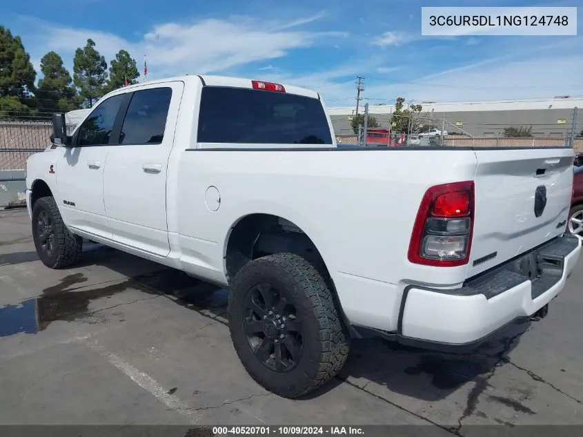 2022 Ram 2500 Big Horn 4X4 6'4 Box VIN: 3C6UR5DL1NG124748 Lot: 40520701