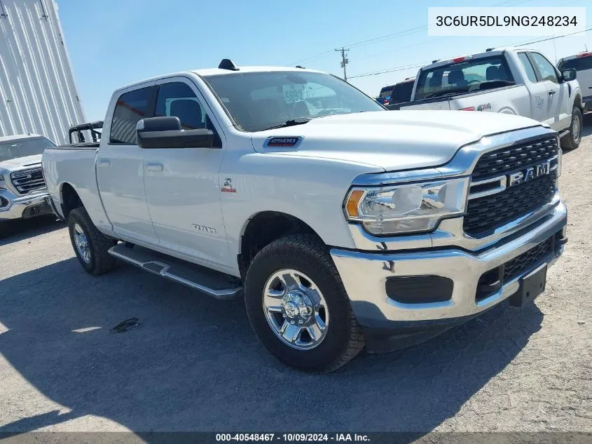 2022 Ram 2500 Big Horn/Lone Star VIN: 3C6UR5DL9NG248234 Lot: 40548467