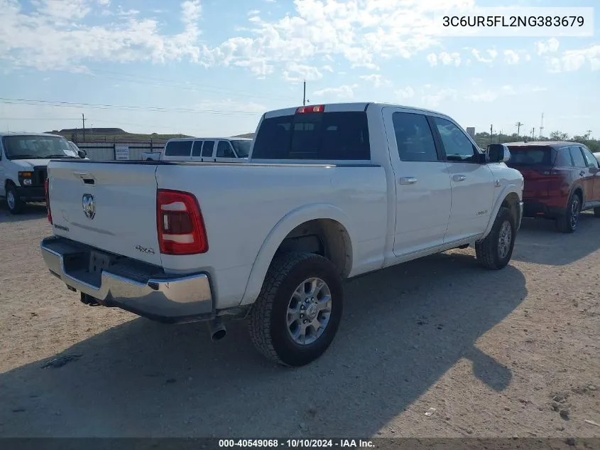 2022 Ram 2500 Laramie 4X4 6'4 Box VIN: 3C6UR5FL2NG383679 Lot: 40549068