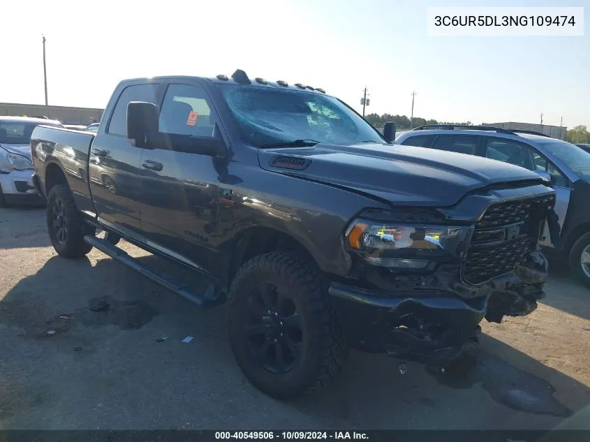 2022 Ram 2500 Lone Star 4X4 6'4 Box VIN: 3C6UR5DL3NG109474 Lot: 40549506