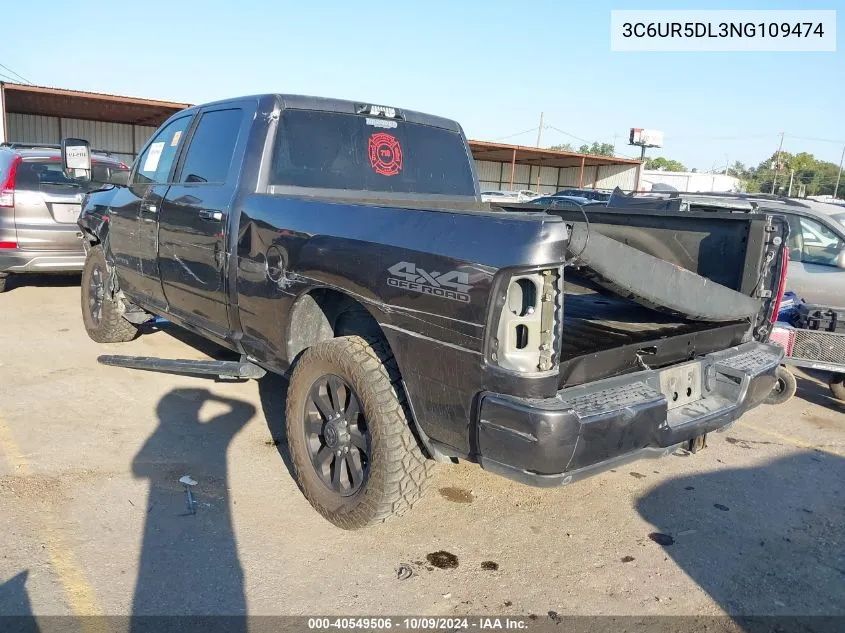 2022 Ram 2500 Lone Star 4X4 6'4 Box VIN: 3C6UR5DL3NG109474 Lot: 40549506