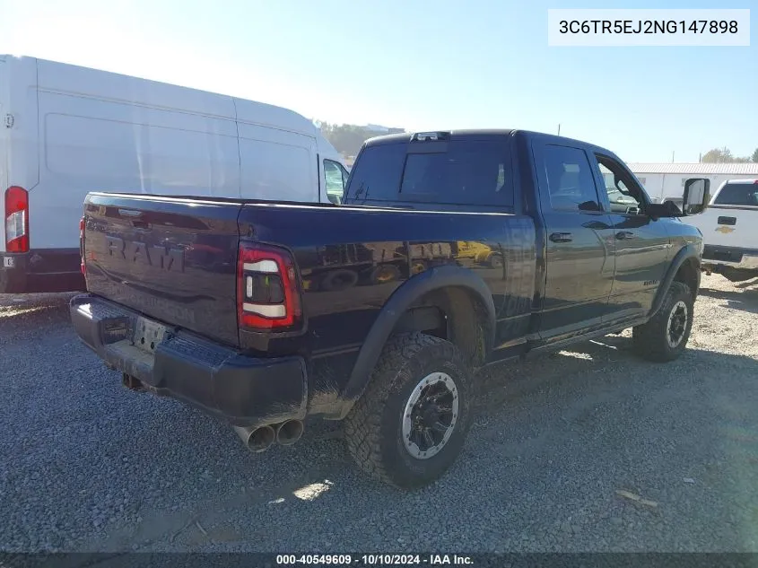 2022 Ram 2500 Power Wagon 4X4 6'4 Box VIN: 3C6TR5EJ2NG147898 Lot: 40549609