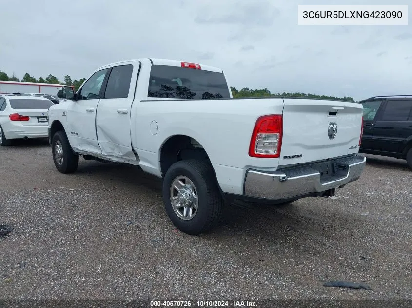 2022 Ram 2500 Big Horn 4X4 6'4 Box VIN: 3C6UR5DLXNG423090 Lot: 40570726