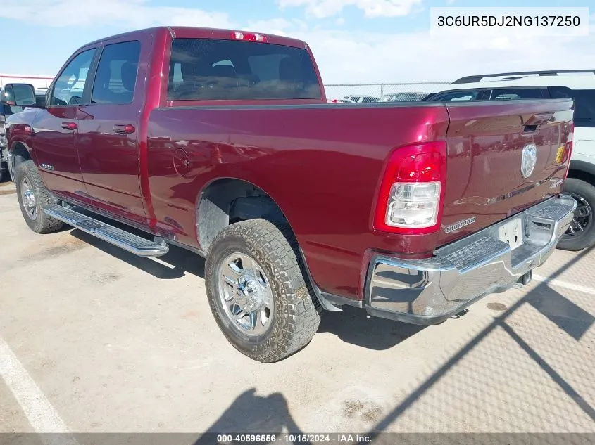 3C6UR5DJ2NG137250 2022 Ram 2500 Big Horn 4X4 6'4 Box