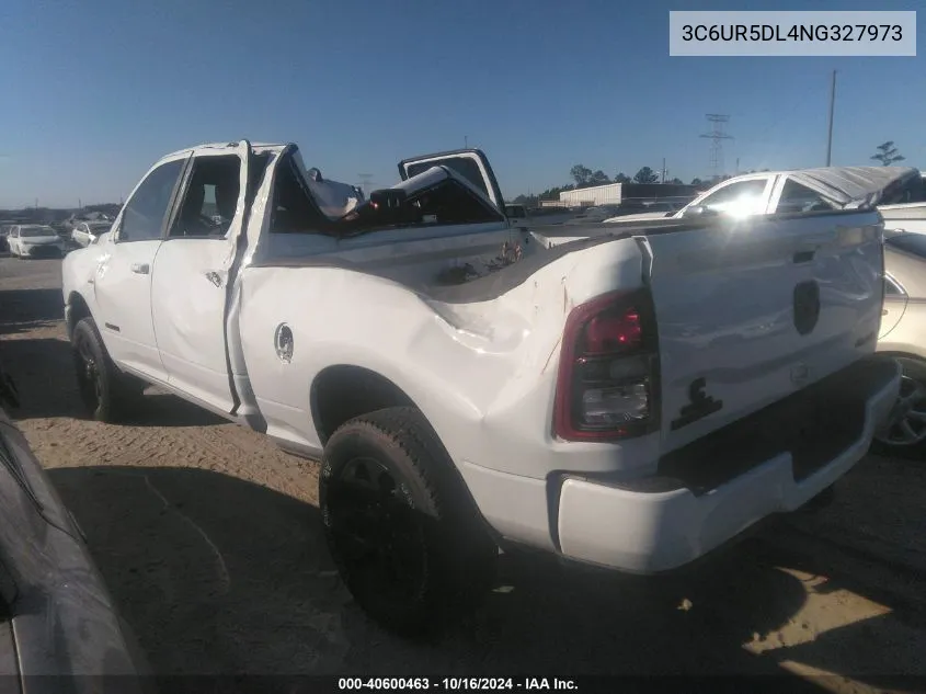 2022 Ram 2500 Big Horn 4X4 6'4 Box VIN: 3C6UR5DL4NG327973 Lot: 40600463