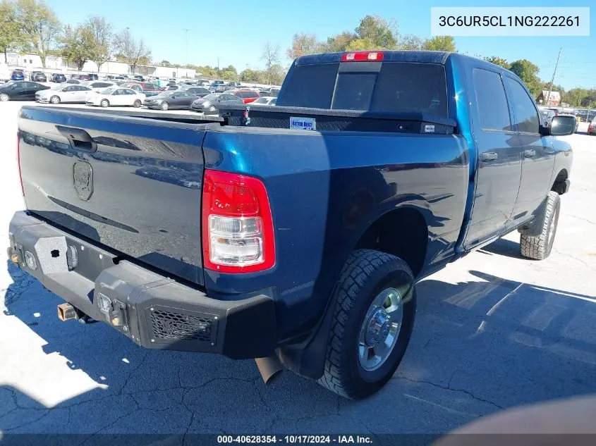 2022 Ram 2500 Tradesman 4X4 6'4 Box VIN: 3C6UR5CL1NG222261 Lot: 40628354