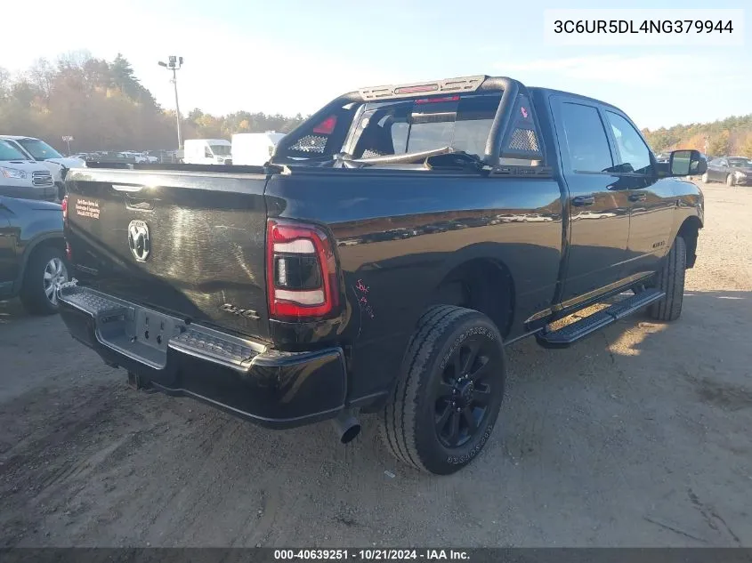 2022 Ram 2500 Big Horn/Lone Star VIN: 3C6UR5DL4NG379944 Lot: 40639251