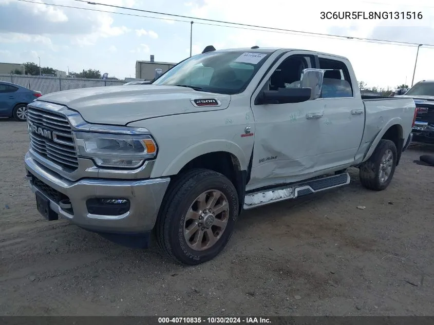 2022 Ram 2500 Laramie 4X4 6'4 Box VIN: 3C6UR5FL8NG131516 Lot: 40710835