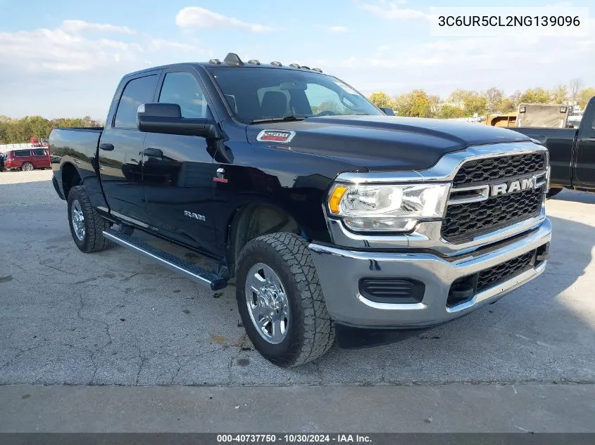 2022 Ram 2500 Tradesman 4X4 6'4 Box VIN: 3C6UR5CL2NG139096 Lot: 40737750