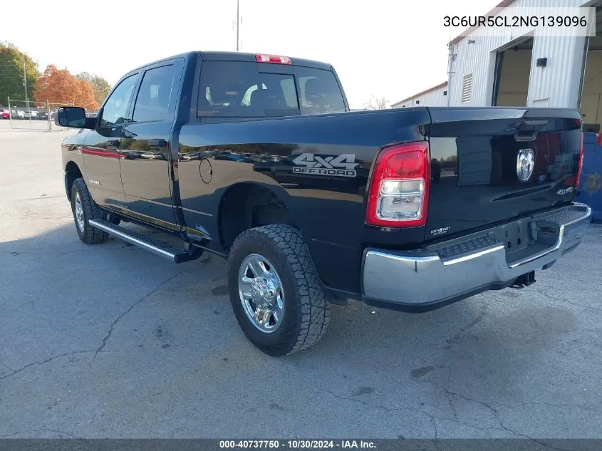 2022 Ram 2500 Tradesman 4X4 6'4 Box VIN: 3C6UR5CL2NG139096 Lot: 40737750