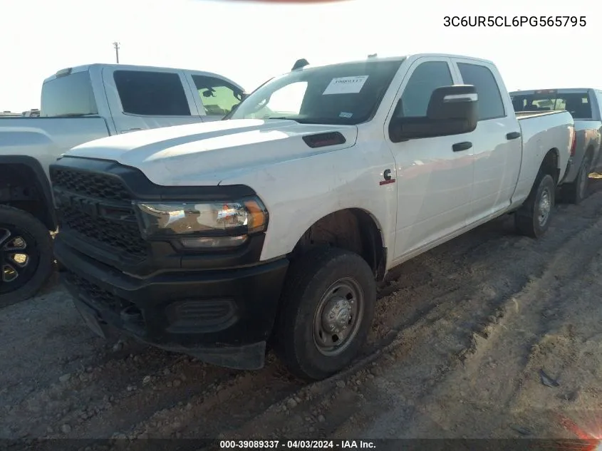 2023 Ram 2500 Tradesman 4X4 6'4 Box VIN: 3C6UR5CL6PG565795 Lot: 39089337