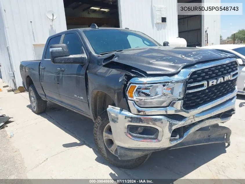 2023 Ram 2500 Big Horn 4X4 6'4 Box VIN: 3C6UR5DJ5PG548743 Lot: 39848650