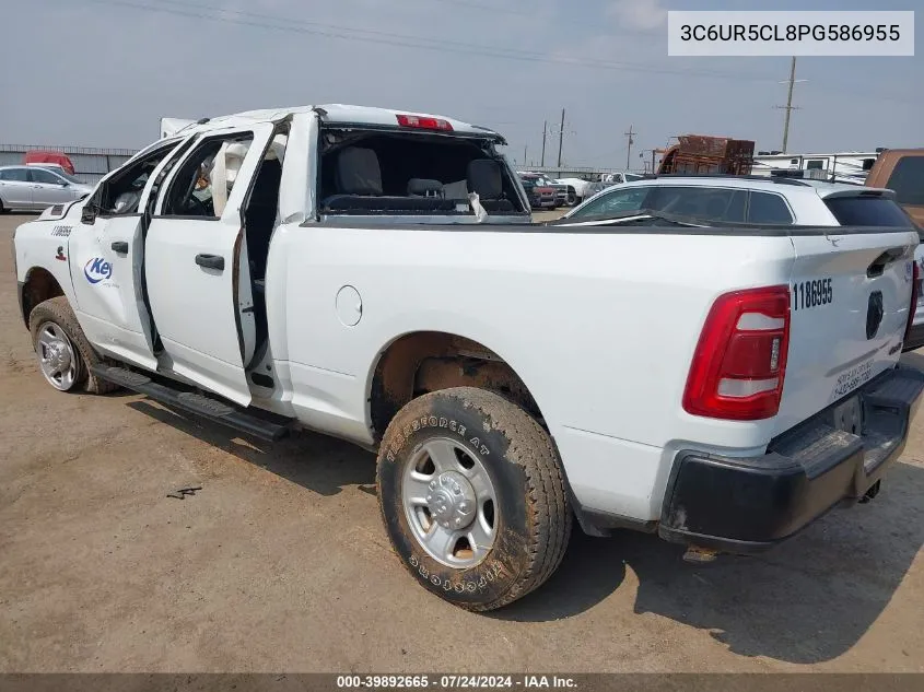 2023 Ram 2500 Tradesman 4X4 6'4 Box VIN: 3C6UR5CL8PG586955 Lot: 39892665