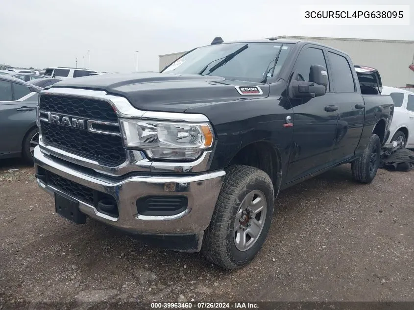 2023 Ram 2500 Tradesman 4X4 6'4 Box VIN: 3C6UR5CL4PG638095 Lot: 39963460