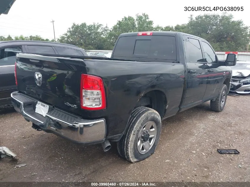 2023 Ram 2500 Tradesman 4X4 6'4 Box VIN: 3C6UR5CL4PG638095 Lot: 39963460