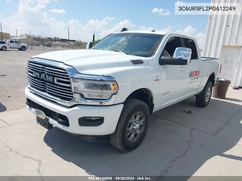 2023 Ram 2500 Laramie 4X4 6'4 Box VIN: 3C6UR5FL2PG612249 Lot: 40186906