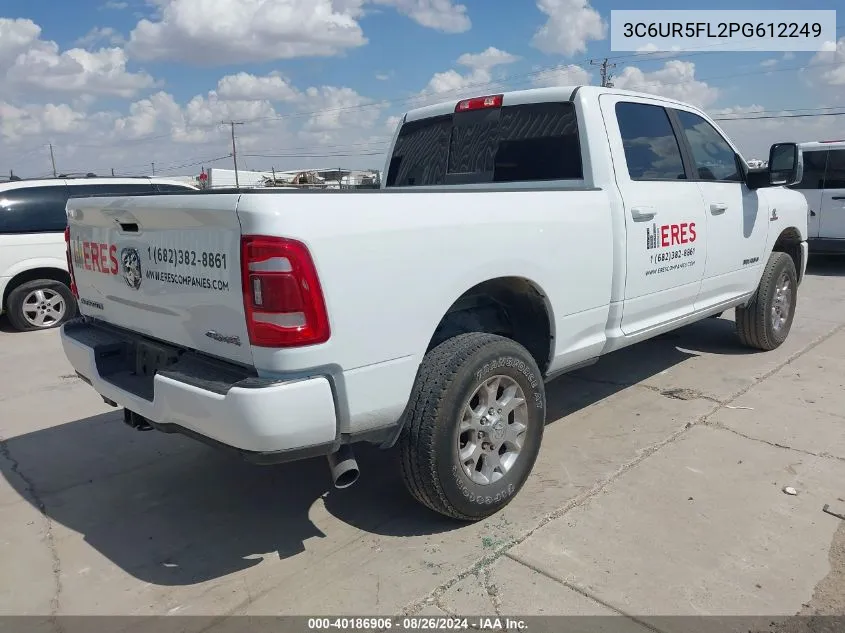 2023 Ram 2500 Laramie 4X4 6'4 Box VIN: 3C6UR5FL2PG612249 Lot: 40186906