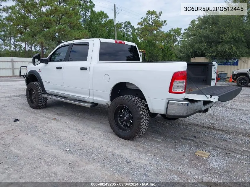 2023 Ram 2500 Big Horn 4X4 6'4 Box VIN: 3C6UR5DL2PG512445 Lot: 40249205