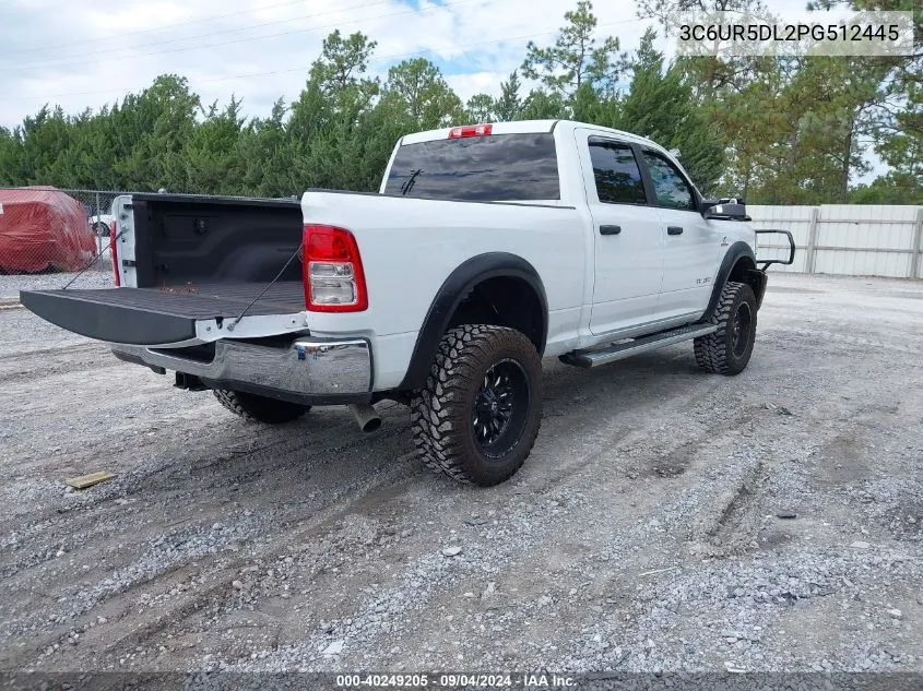 2023 Ram 2500 Big Horn 4X4 6'4 Box VIN: 3C6UR5DL2PG512445 Lot: 40249205