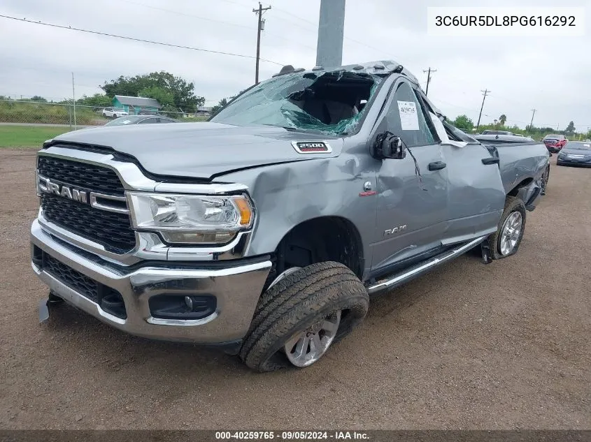 2023 Ram 2500 Big Horn VIN: 3C6UR5DL8PG616292 Lot: 40259765