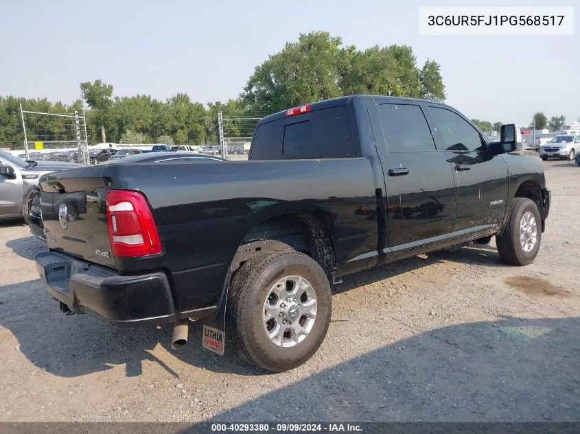 2023 Ram 2500 Laramie 4X4 6'4 Box VIN: 3C6UR5FJ1PG568517 Lot: 40293380