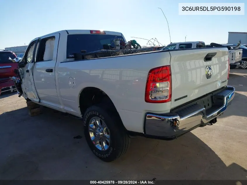 2023 Ram 2500 Big Horn VIN: 3C6UR5DL5PG590198 Lot: 40425978