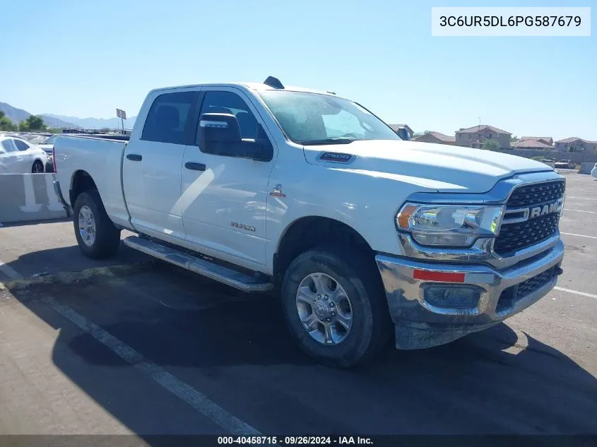 2023 Ram 2500 Big Horn 4X4 6'4 Box VIN: 3C6UR5DL6PG587679 Lot: 40458715