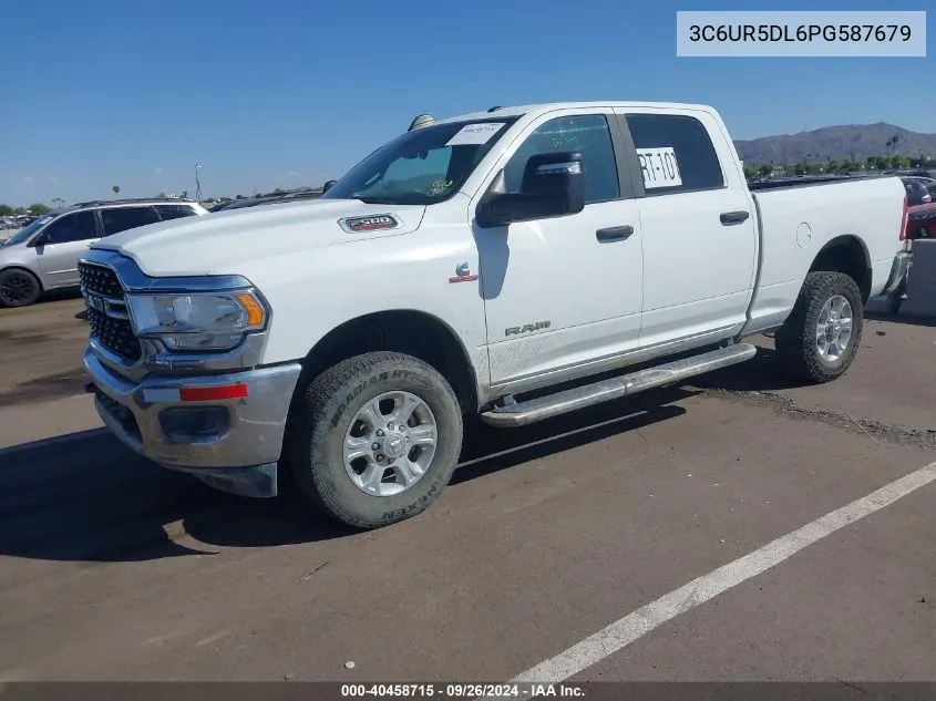 2023 Ram 2500 Big Horn 4X4 6'4 Box VIN: 3C6UR5DL6PG587679 Lot: 40458715