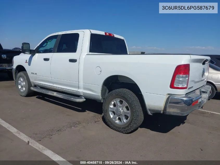 2023 Ram 2500 Big Horn 4X4 6'4 Box VIN: 3C6UR5DL6PG587679 Lot: 40458715