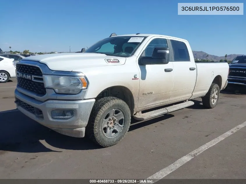 2023 Ram 2500 Big Horn 4X4 8' Box VIN: 3C6UR5JL1PG576500 Lot: 40458733