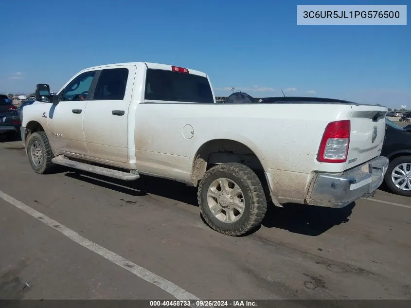 2023 Ram 2500 Big Horn 4X4 8' Box VIN: 3C6UR5JL1PG576500 Lot: 40458733