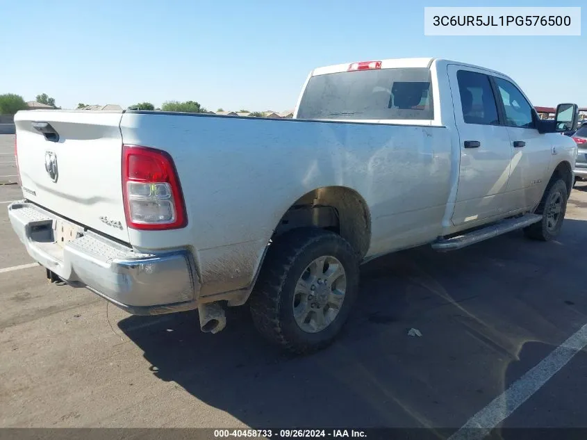 2023 Ram 2500 Big Horn 4X4 8' Box VIN: 3C6UR5JL1PG576500 Lot: 40458733